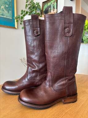 NWT Tall Dark Brown Leather Fiorentini + Baker Boots